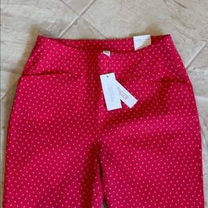 Red Polka Dot Pull-On Pants